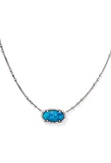 Elisa Bamboo Frame Short Pendant Necklace