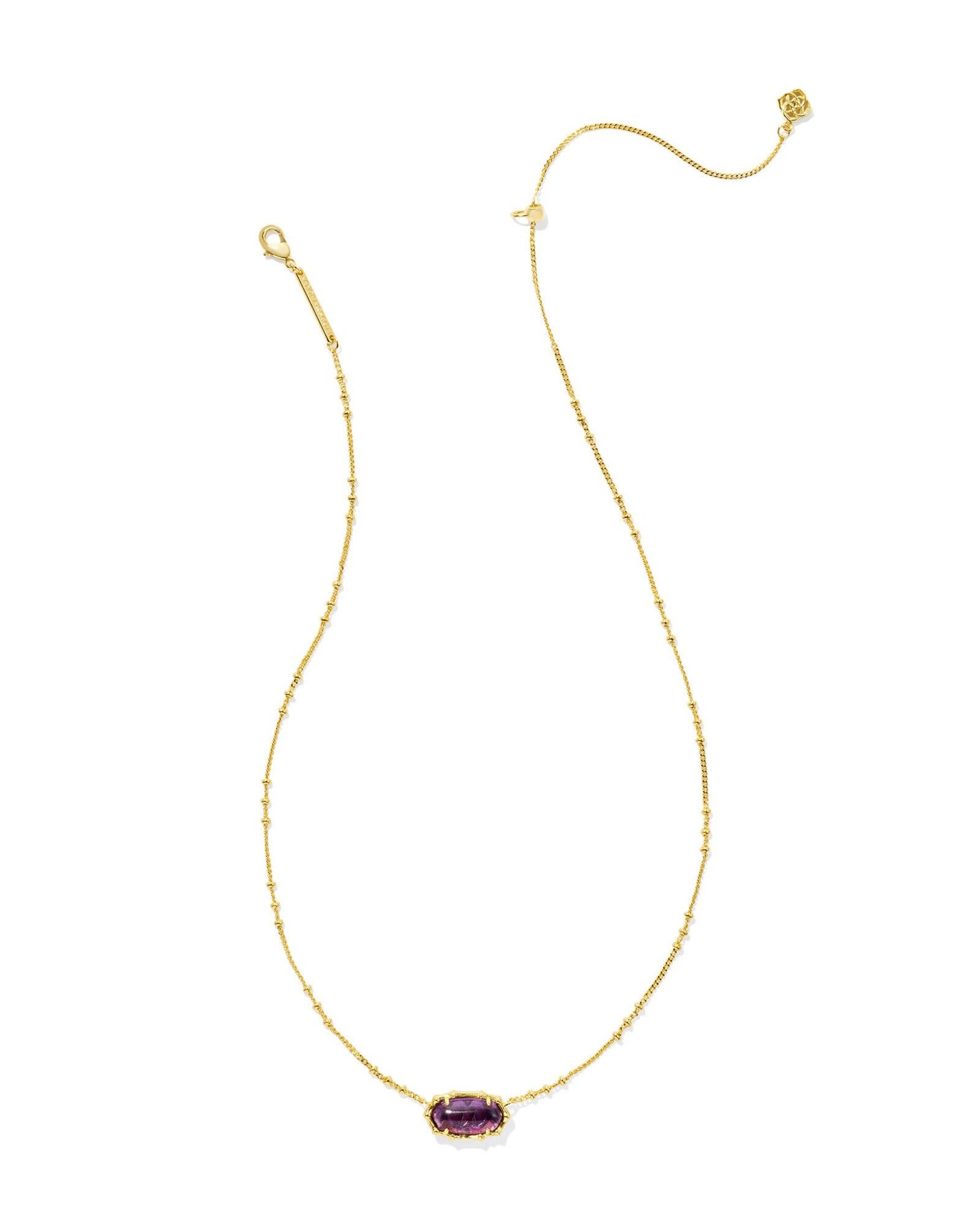 Elisa Bamboo Frame Short Pendant Necklace