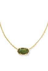 Elisa Bamboo Frame Short Pendant Necklace