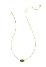 Elisa Bamboo Frame Short Pendant Necklace