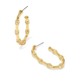 MAURA BAMBOO HOOP EARRINGS MAURA BAMBOO HOOP EARRINGS