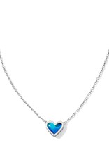 FRAMED ARI HEART SHORT PENDANT NECKLACE