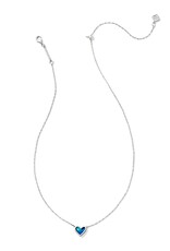 FRAMED ARI HEART SHORT PENDANT NECKLACE