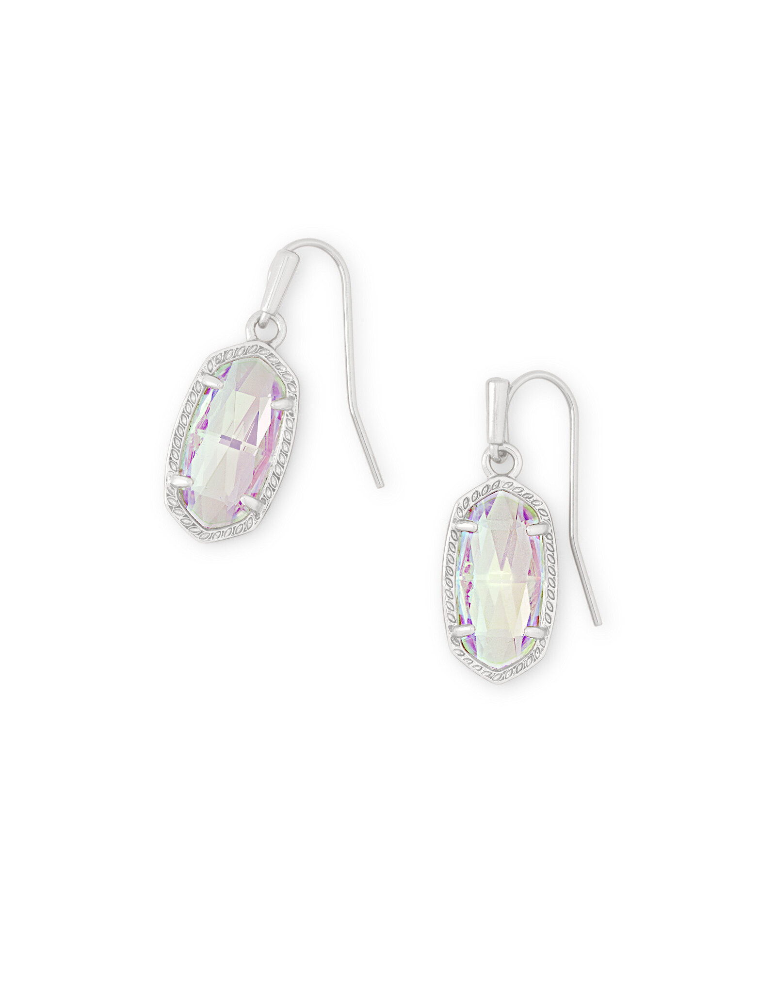 Earring Lee RHOD Dichroic Glass