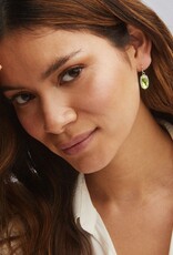 Earring Lee RHOD Dichroic Glass