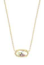 Necklace Elisa Gold Dichroic Glass