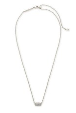 Necklace Grayson Crys Pendant RHOD Metal White CZ