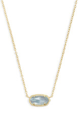 Necklace Elisa Gold Light Blue Illusion