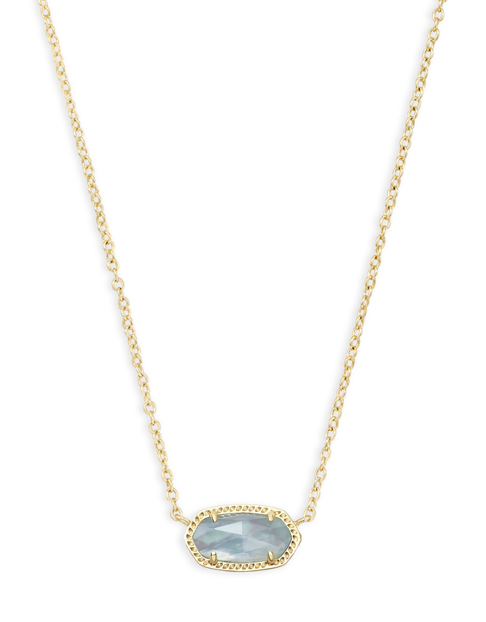 Necklace Elisa Gold Light Blue Illusion
