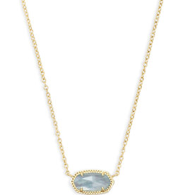 Necklace Elisa Gold Light Blue Illusion