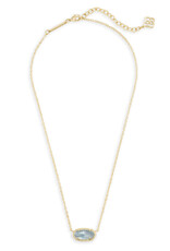Necklace Elisa Gold Light Blue Illusion