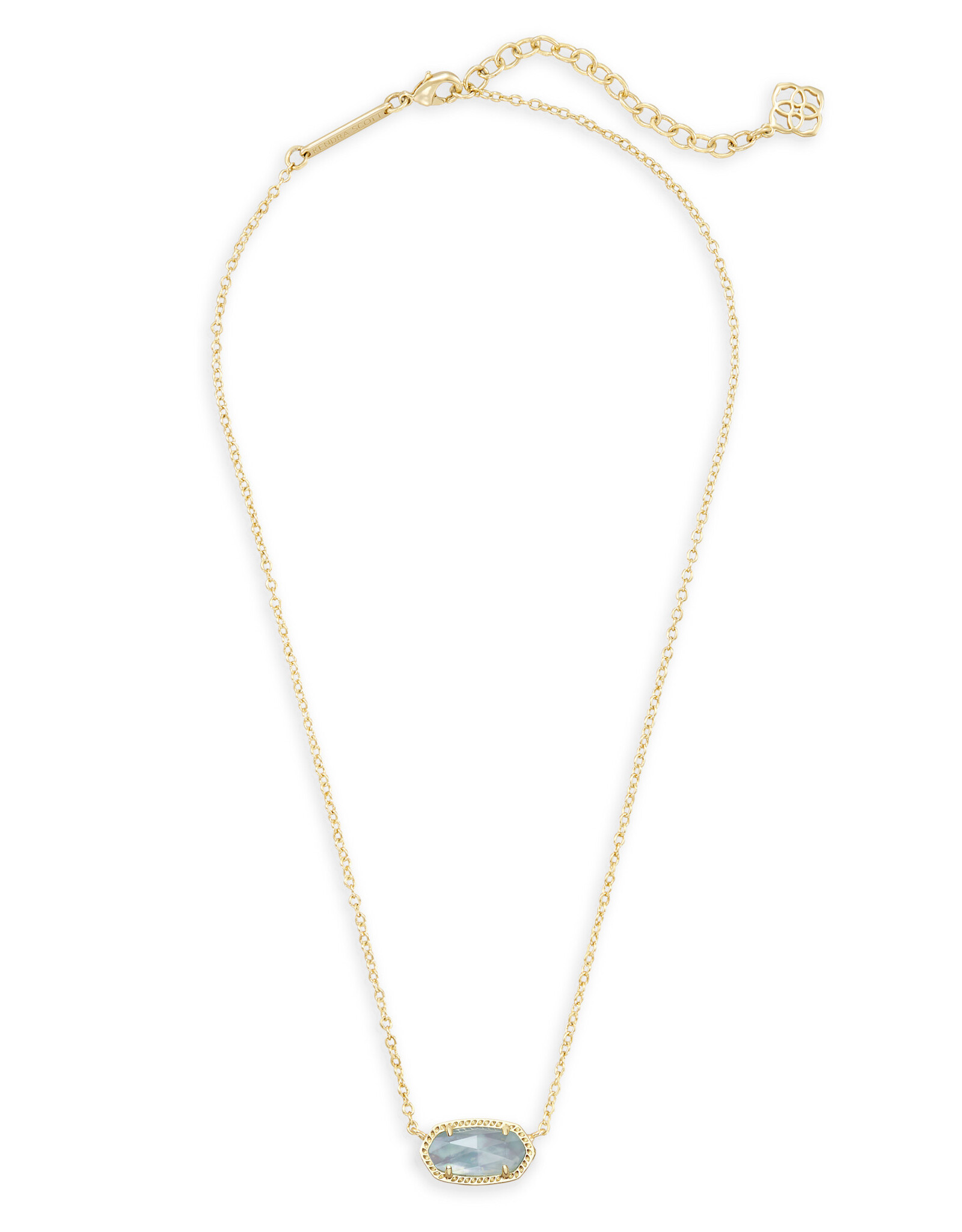 Necklace Elisa Gold Light Blue Illusion