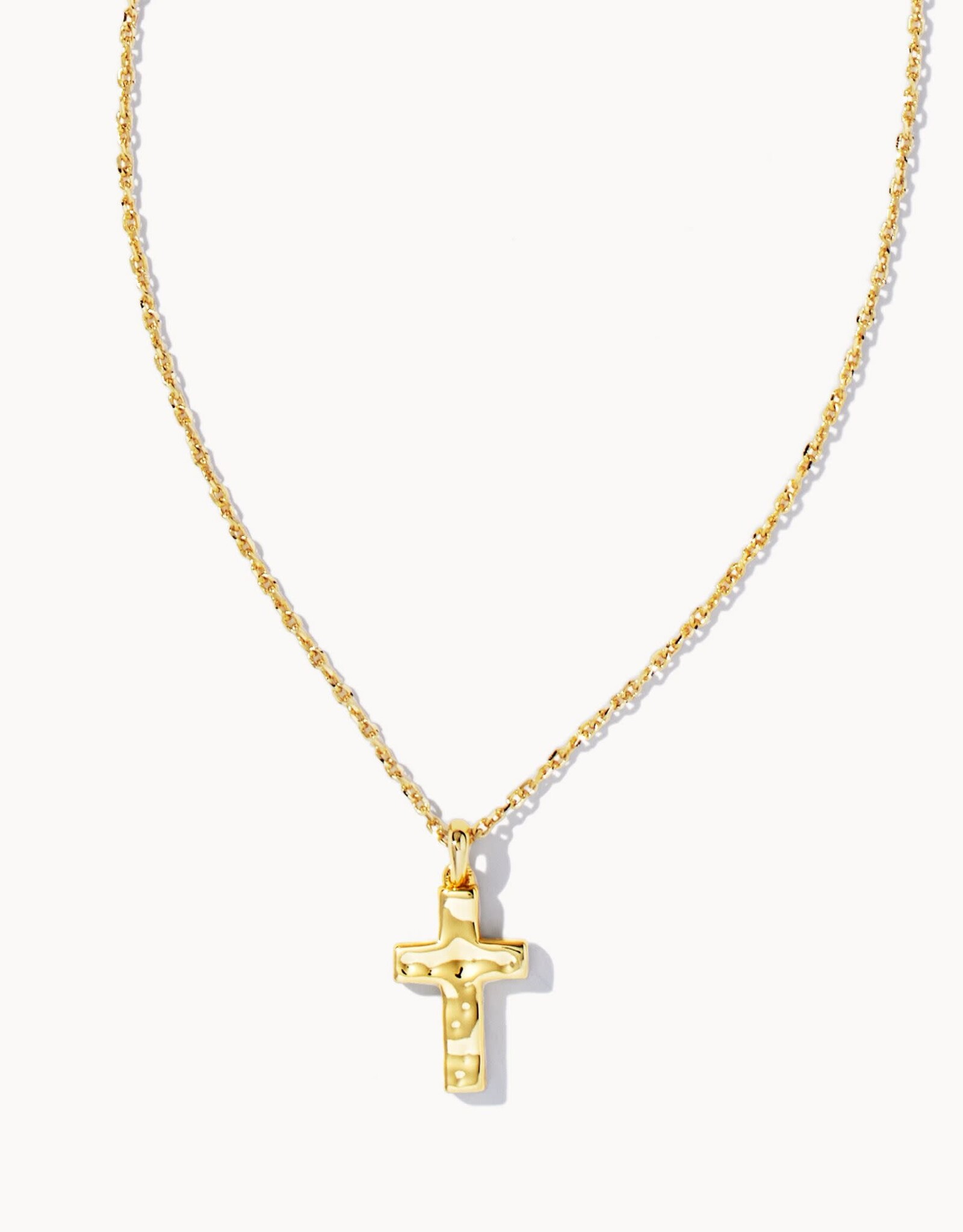 Necklace Cross Pendant Gold Metal