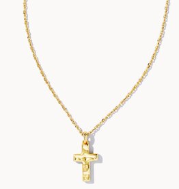 Necklace Cross Pendant Gold Metal
