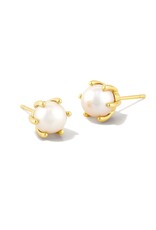 Earrings Ashton Pearl Stud Gold