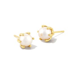 Earrings Ashton Pearl Stud Gold