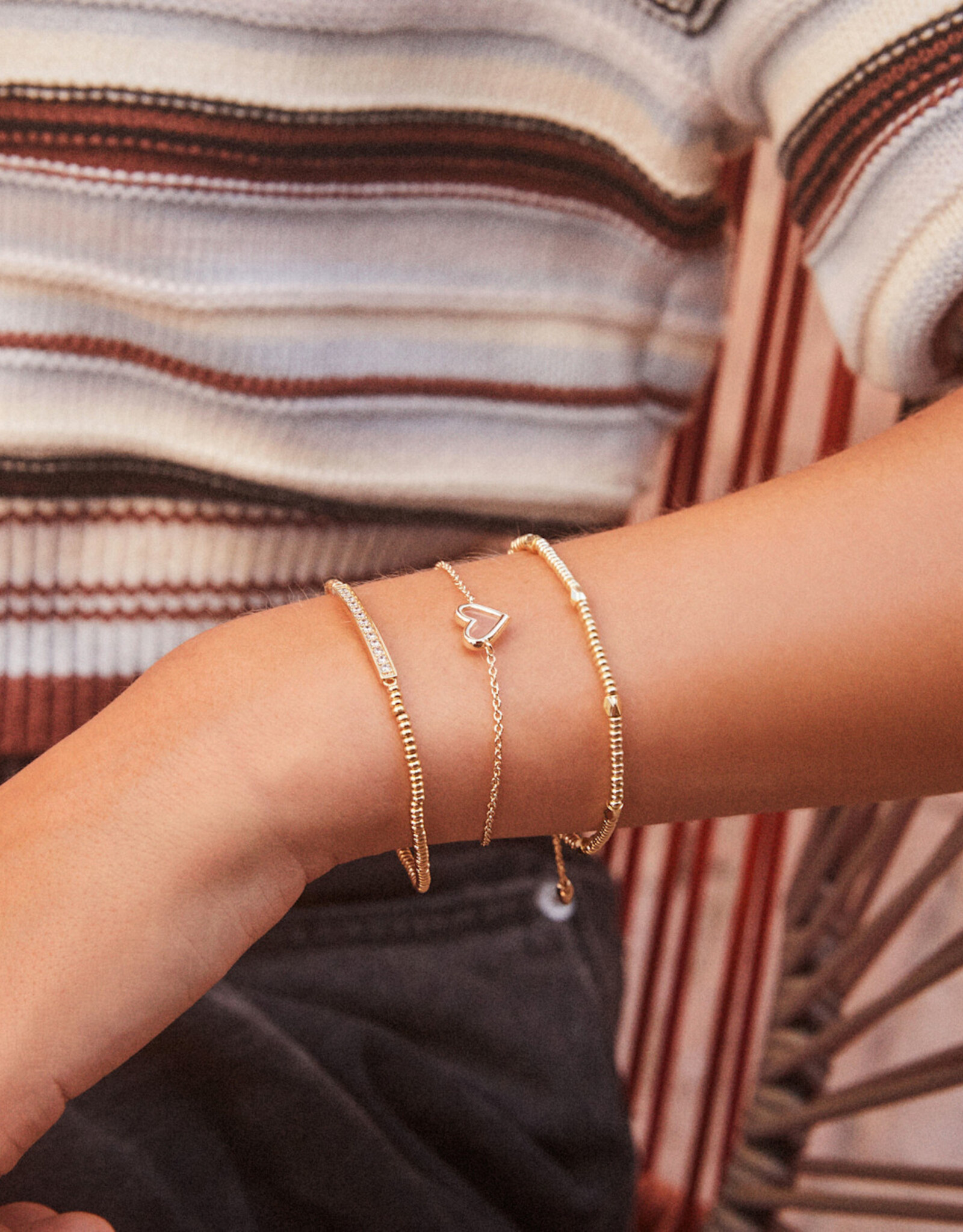 Bracelet Addison Stretch Gold Metal