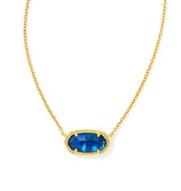 Necklace Elisa Gold Navy Abalone