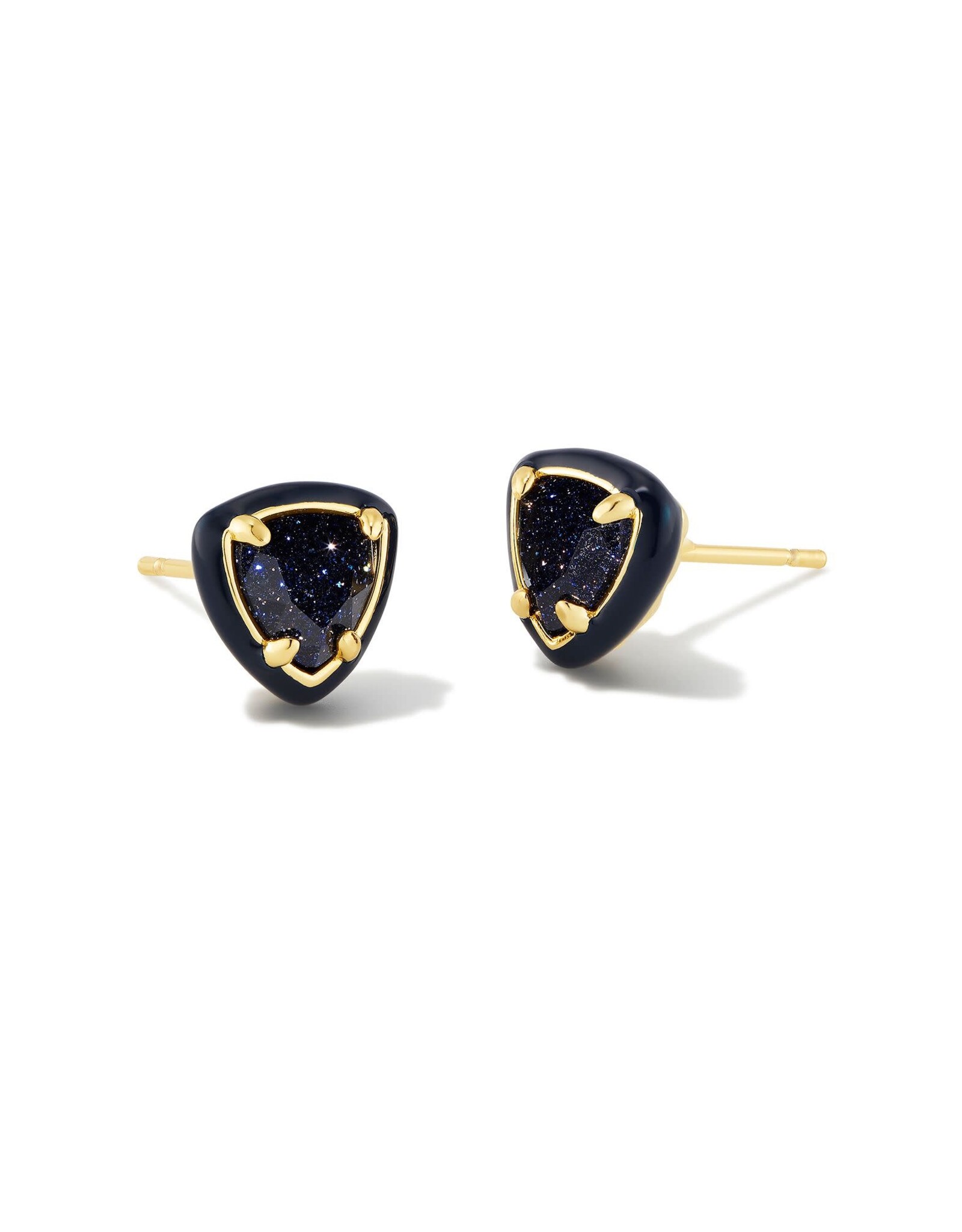 ARDEN ENAMEL FRAMED STUD EARRINGS