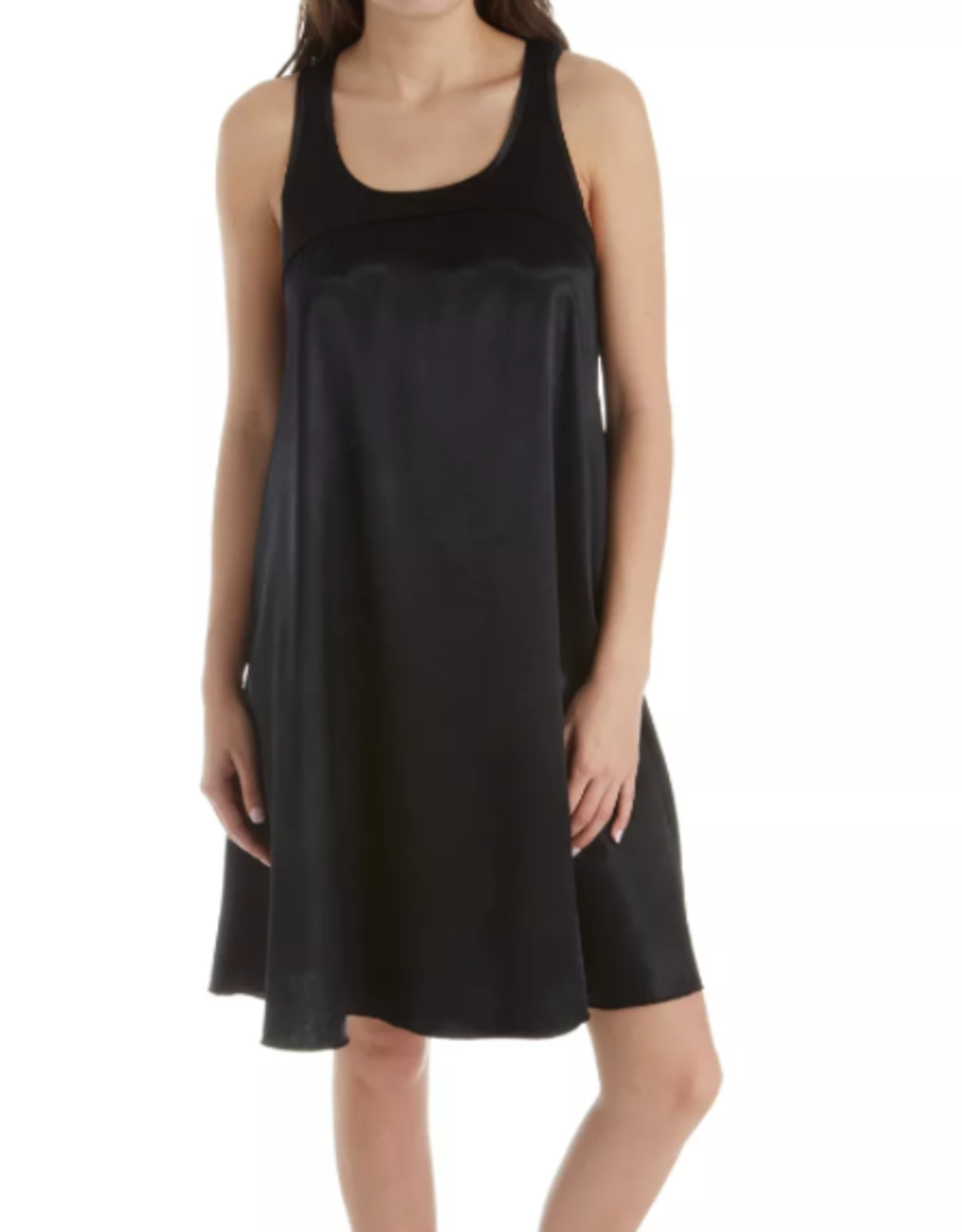 Lindsay Satin Nightie Black
