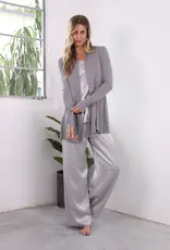 Amelia Rib Jacket Dark Silver
