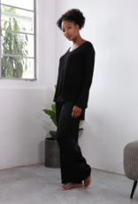Frankie Ribbed Long Sleeve Black