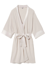 Shala Rib Knit Camono Robe Egg Nog