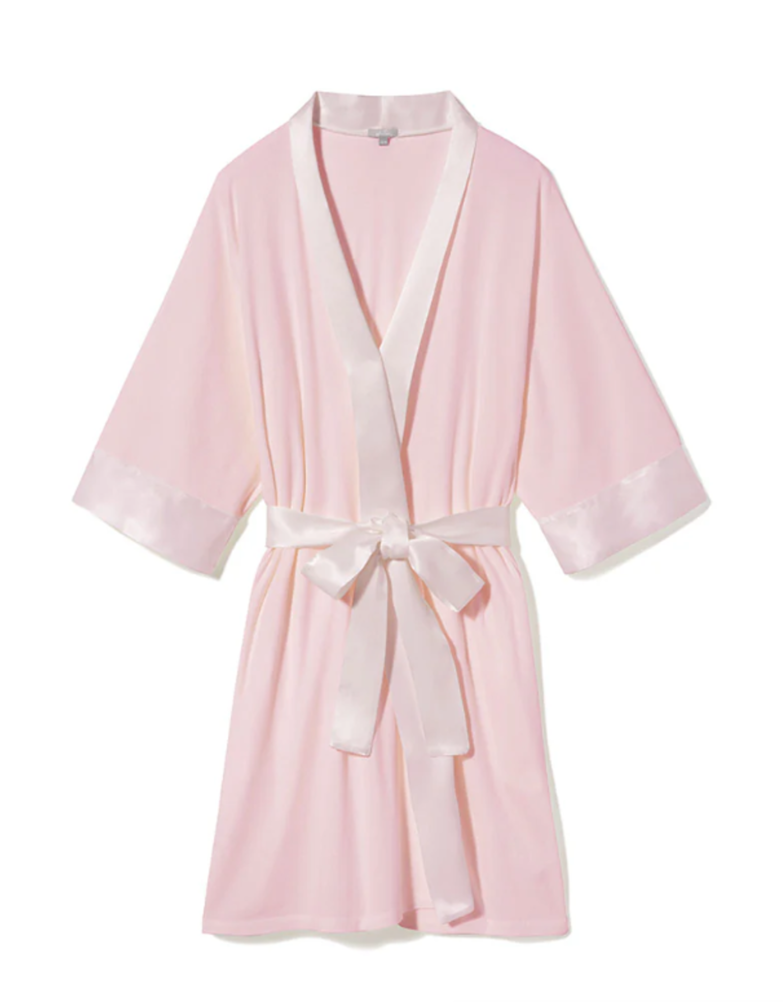 Shala Rib Knit Camono Robe Blush