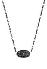 Necklace Elisa GNMT Black Drusy