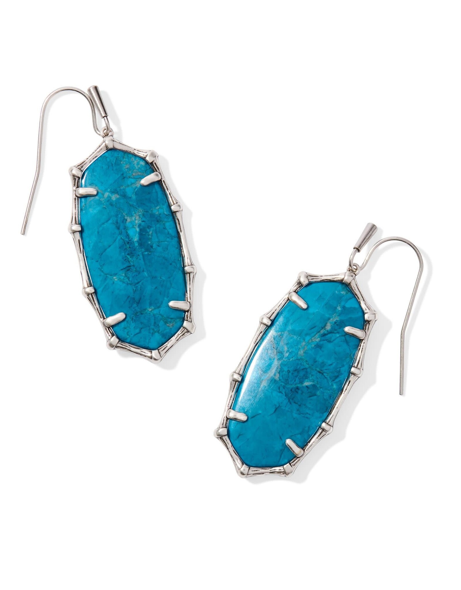 Elle Bamboo Frame Drop Earrings