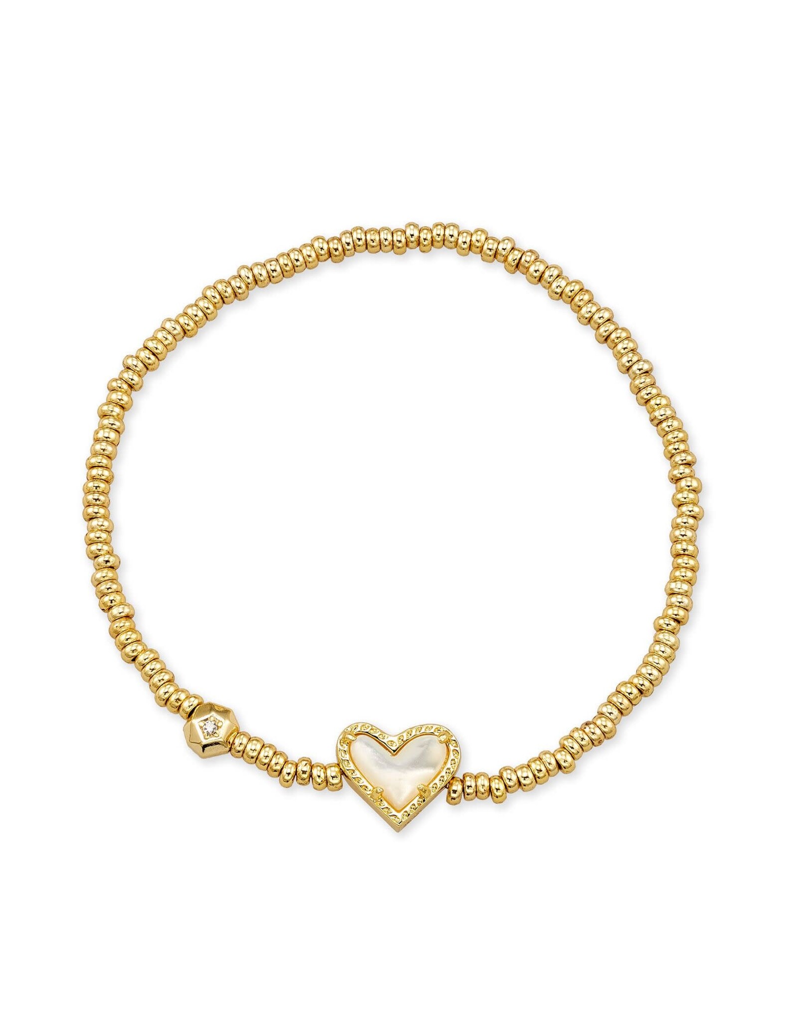Ari Heart Gold Stretch Bracelet