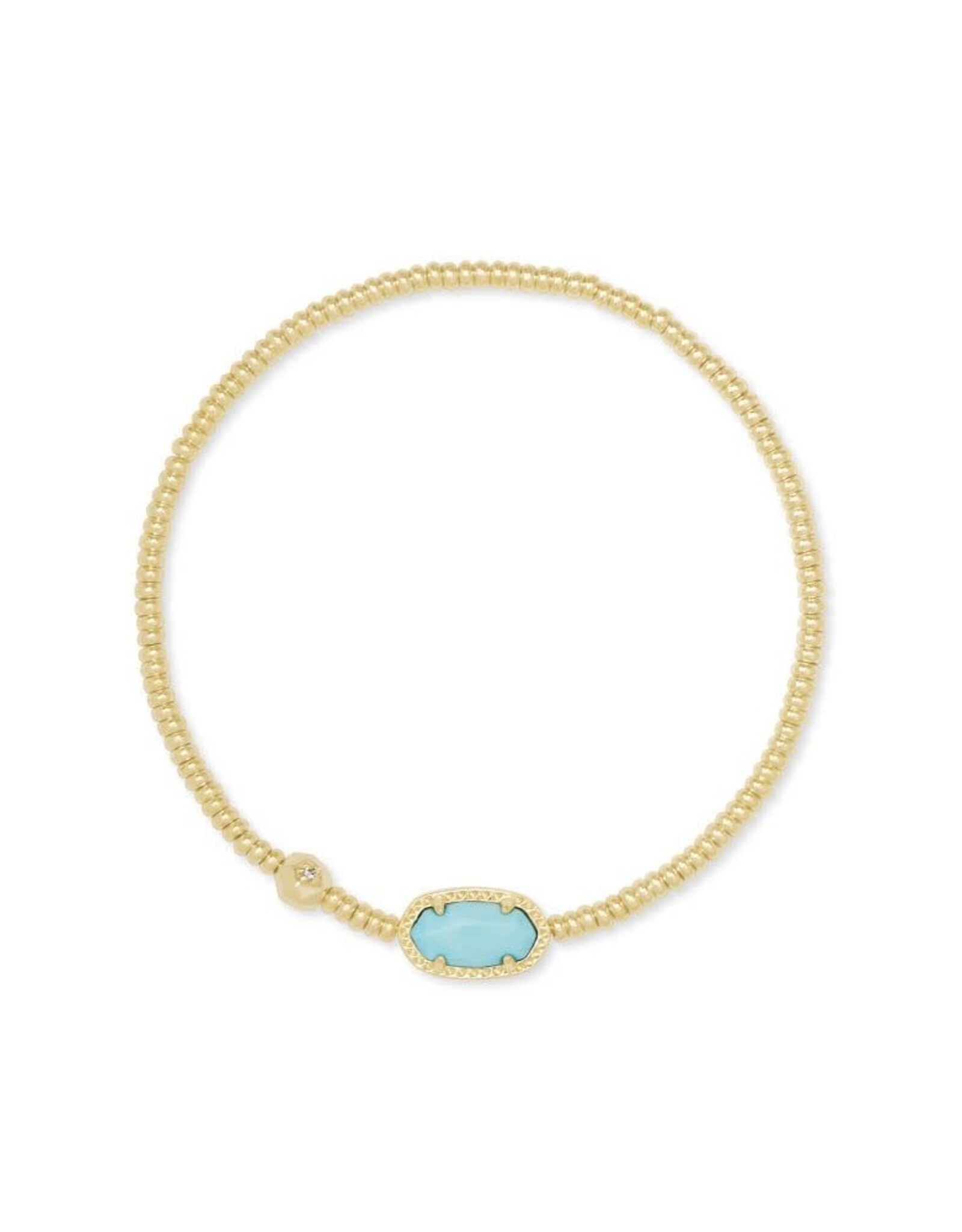 Bracelet Grayson Stretch Gold Light Blue Magnesite