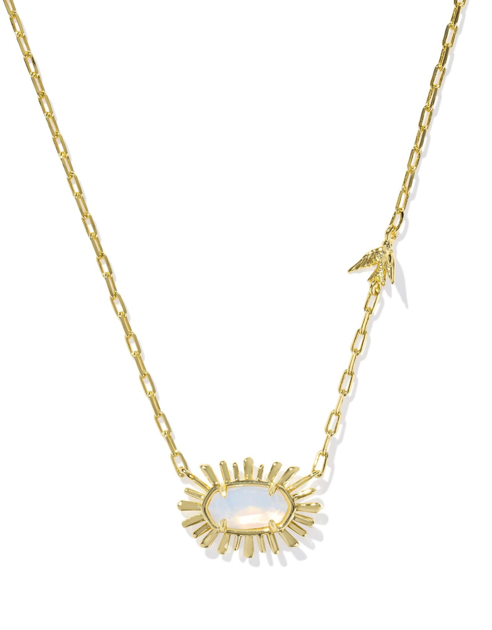 Elisa Gold Bird Short Pendant Necklace