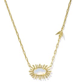 Elisa Gold Bird Short Pendant Necklace