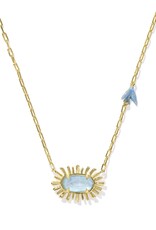 Elisa Gold Bird Short Pendant Necklace