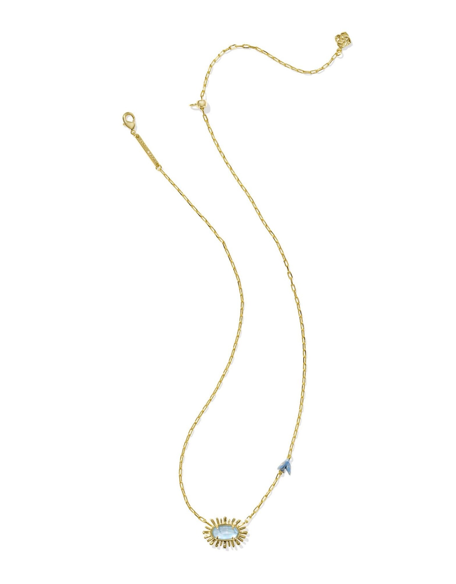 Elisa Gold Bird Short Pendant Necklace