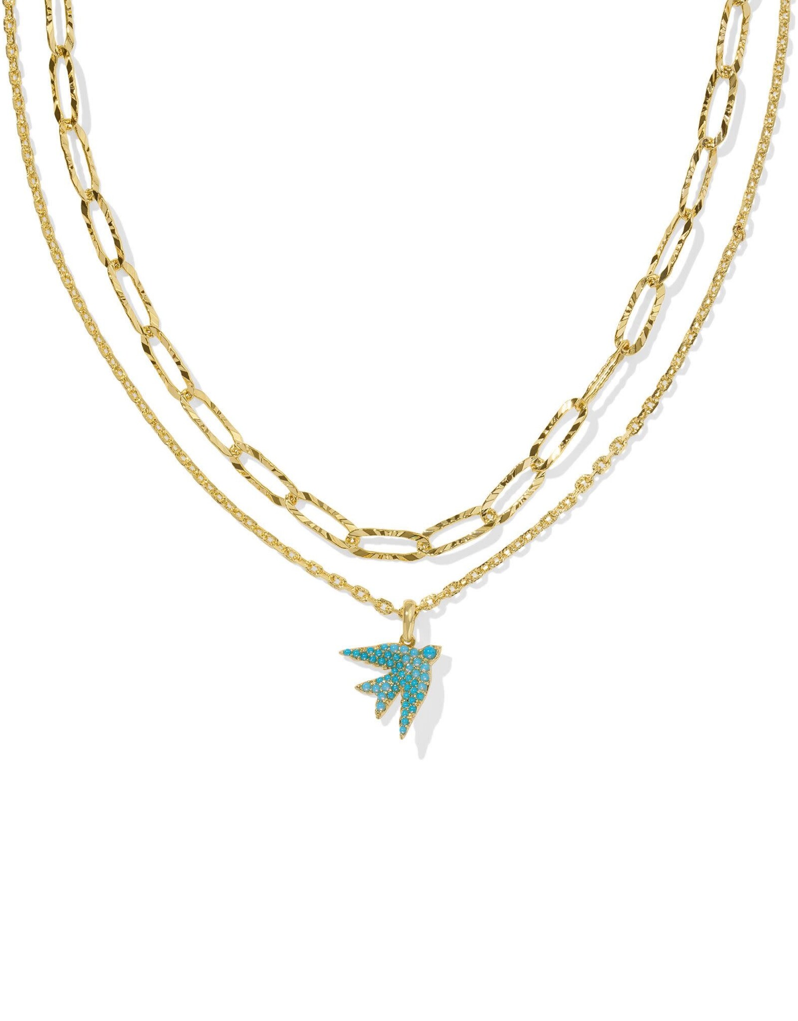 Melody Bird Multi Strand Necklace