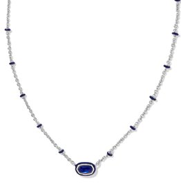 Mini Elisa Enamel Frame Short Pendant Necklace