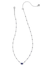 Mini Elisa Enamel Frame Short Pendant Necklace