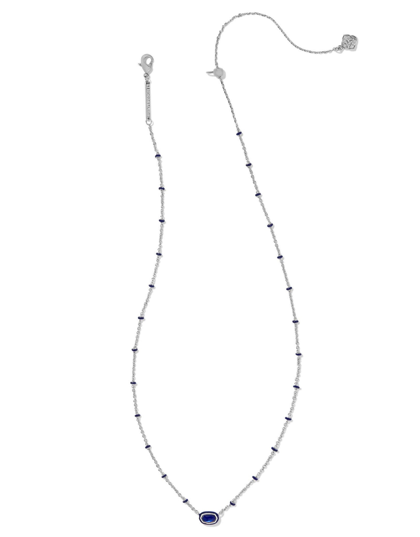 Mini Elisa Enamel Frame Short Pendant Necklace