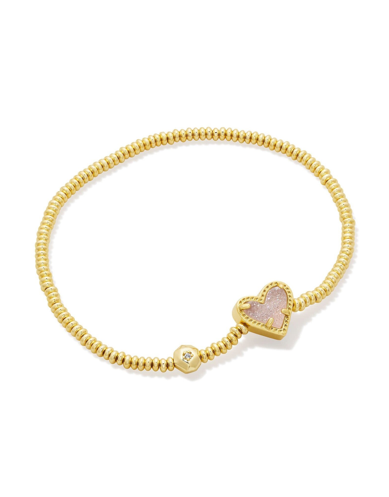 Ari Heart Gold Stretch Bracelet