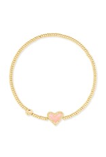 Ari Heart Gold Stretch Bracelet