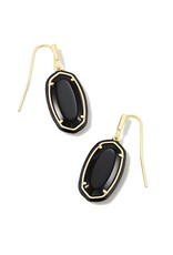 Dani Gold Enamel Frames Drop Earrings