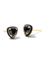 ARDEN ENAMEL FRAMED STUD EARRINGS