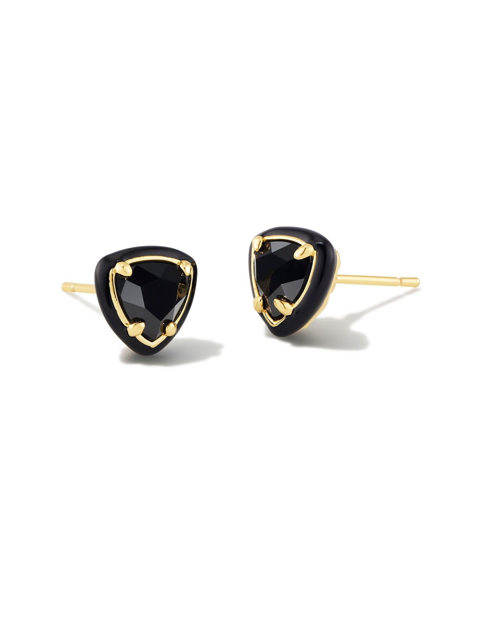 ARDEN ENAMEL FRAMED STUD EARRINGS