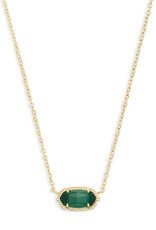 Necklace Elisa Gold Emerald Cats Eye