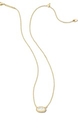Necklace Grayson Short Pendant Gold Ivory MOP