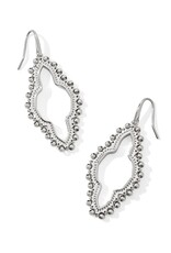 Abbie Beaded Open Frame Earrings