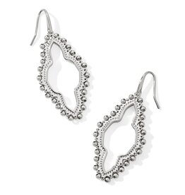 Abbie Beaded Open Frame Earrings