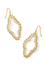 Abbie Beaded Open Frame Earrings